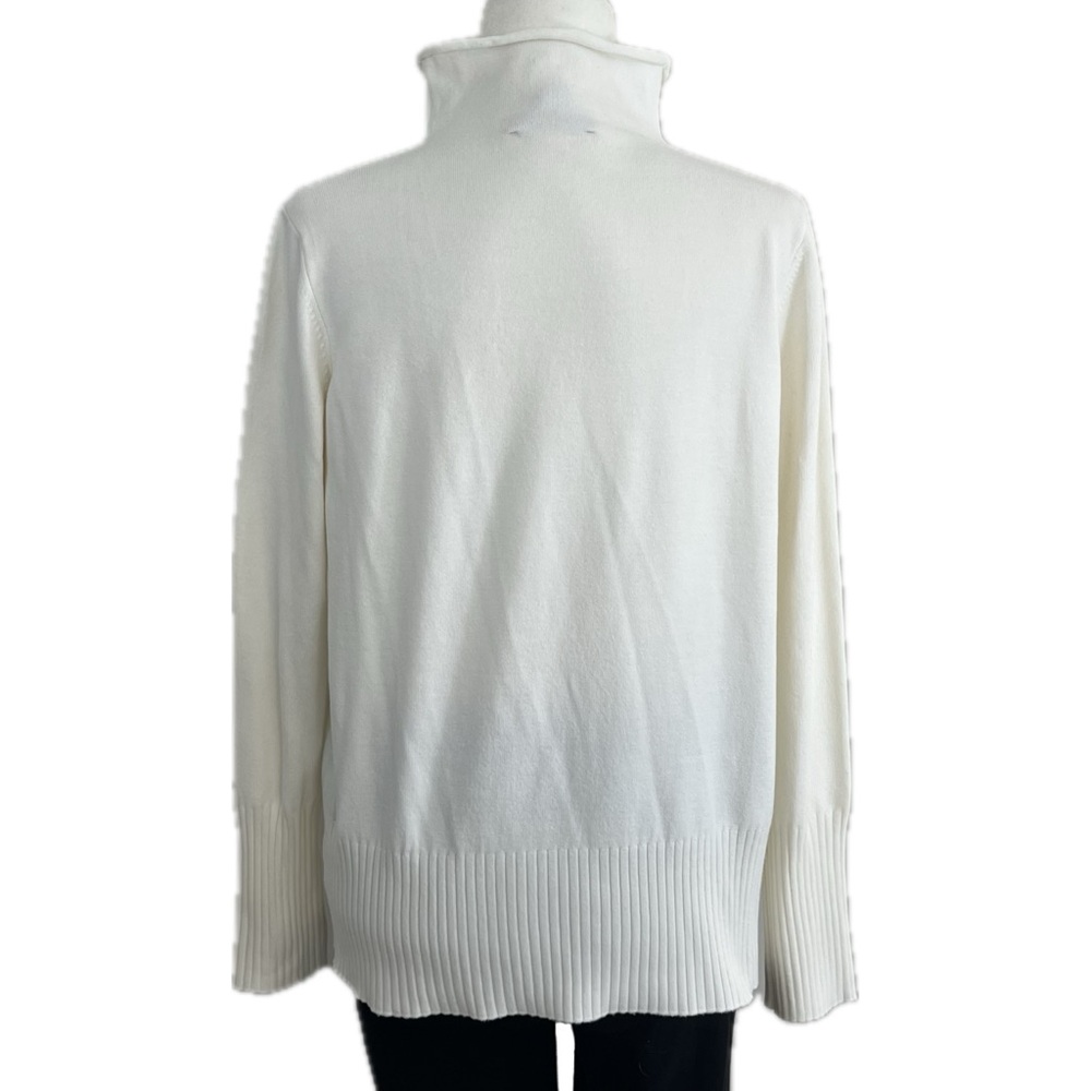 French Connection Sweater Babysoft Roll Neck Jumper Winter White Ivory XL - Picture 6 of 15